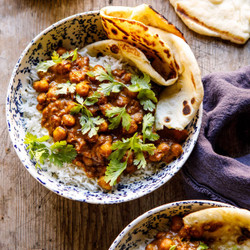 30 Minute Indian Pumpkin Butter Chickpeas