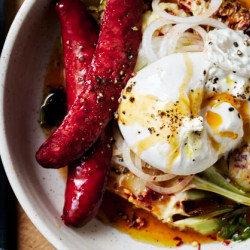 Charred Cauliflower With Smoky Chilli Chorizo