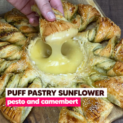 Pesto Camembert Puff Pastry