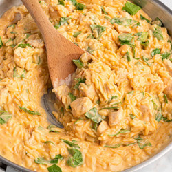 Creamy Chicken Orzo