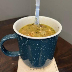 Garlic, Chicken, Cabbage &amp; Mushroom Soup