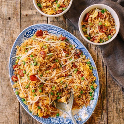 Chinese Sausage Fried Rice (lop Cheung Chow Fan)