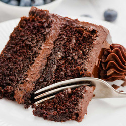 Dairy-free Chocolate Cake - Super Easy, Moist, Fudgy - Texanerin Baking