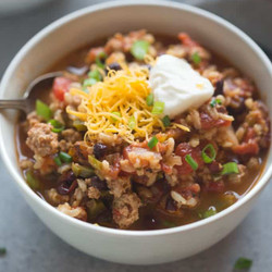 Spicy Ancho Turkey Chili