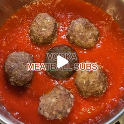 Vodka Meatball Subs