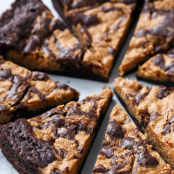 Peanut Butter Swirl Brownies