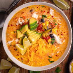 Creamy Chicken Enchilada Soup