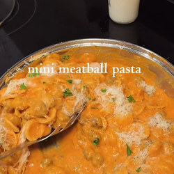 Mini Meatball Pasta