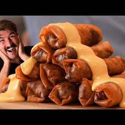Philly Cheese Steak Egg Rolls