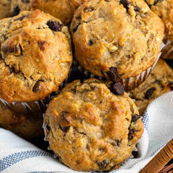 Peanut Butter Banana Muffins
