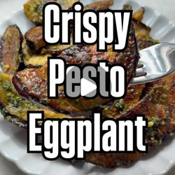 Crispy Pesto Eggplant