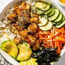 Sesame Salmon Sushi Bowl