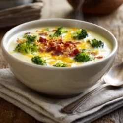 Loaded Broccoli Cheese &amp; Potato Soup