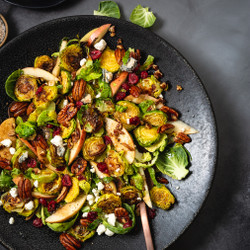 Roasted Brussels Sprouts Salad With Maple-balsamic Vinaigrette