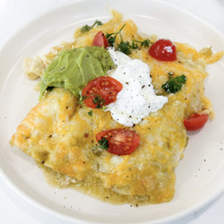 Green Chile Chicken Enchiladas