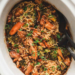 Crockpot Teriyaki Chicken Ramen