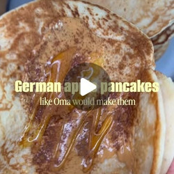 German Apple Pancake brunch