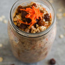 Carrot Cake Overnight Oats Recipe