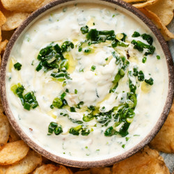 Confit Garlic And Scallion Dip