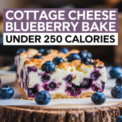 Sweet And Tangy Cottage Cheese Blueberry Bake