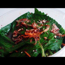 Perilla Shiso Leaf Kimchi (kkaennip-kimchi)