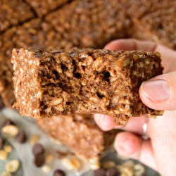 Chocolate Peanut Butter Rice Krispie Bars