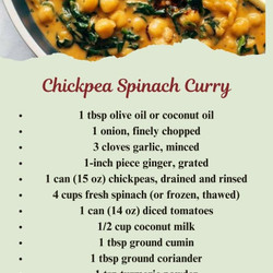 Chickpea Spinach Curry