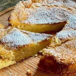 Lemon Cake no flour sugar or butter.