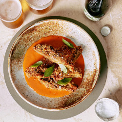 Pilloni’s Eggplant Cutlet With Spicy Tomato Sauce