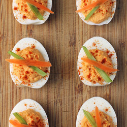 Buffalo Deviled Eggs