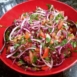 Piyaz Salad With Red Onions, Tomatoes, Parsley And Sumac | Ozlem's Turkish Table