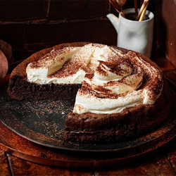 Flourless Chocolate Torte With Whipped Cream Icing Recipe