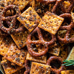 Everything Ranch Crackers And Pretzels (the Addicting Snack Mix)