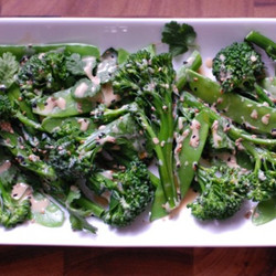 Sesame Broccoli, Green Bean &amp; Snow Pea Salad