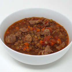 Spicy Pork And Lentil Soup