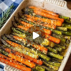 Roasted Asparagus &amp; Carrots