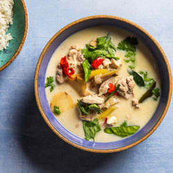 Tom Kha Gai (thai Chicken Soup With Coconut And Galangal)