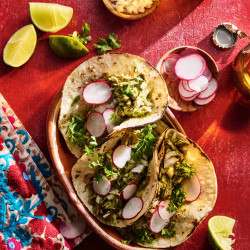 Pork Mole Verde Tacos