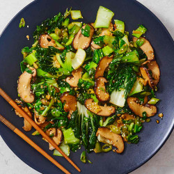 Bok Choy And Shiitake Mushroom Stir-fry Recipe