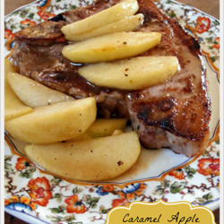 Caramel Apple Pork Chops