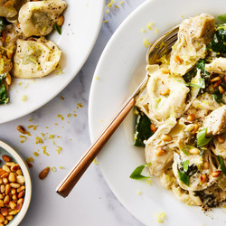One-pot Creamy Tortellini &amp; Greens