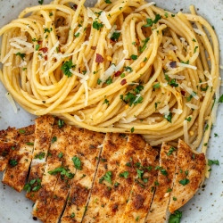 Garlic Butter Chicken Pasta