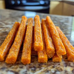 Sweet Potato And Carrot Sticks For Dogs