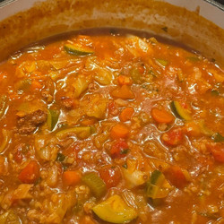Deconstructed Cabbage Roll Soup