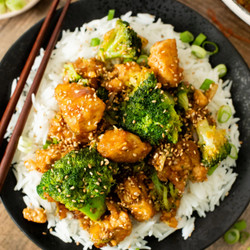 Sticky Tofu &amp; Broccoli