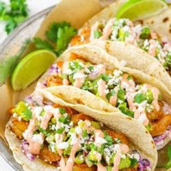Spicy Sriracha Shrimp Tacos