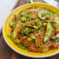 Remix of Zucchini With Glass Noodles