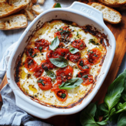 Baked Goat Cheese Bruschetta Dip