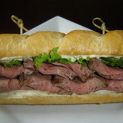 Beef And Horseradish Sauce Sandwich