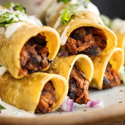 Baked Sweet Potato Taquitos